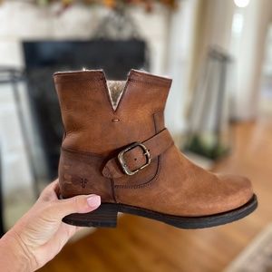 Frye Veronica Shearling Leather Boot